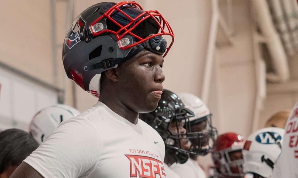 Malik blocton at Nick Saban Football Camp at Alabama