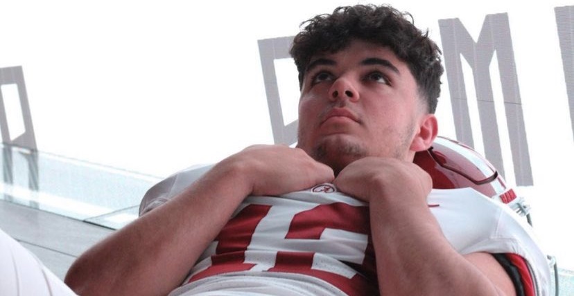 dylan lonergan poses during alabama official visit