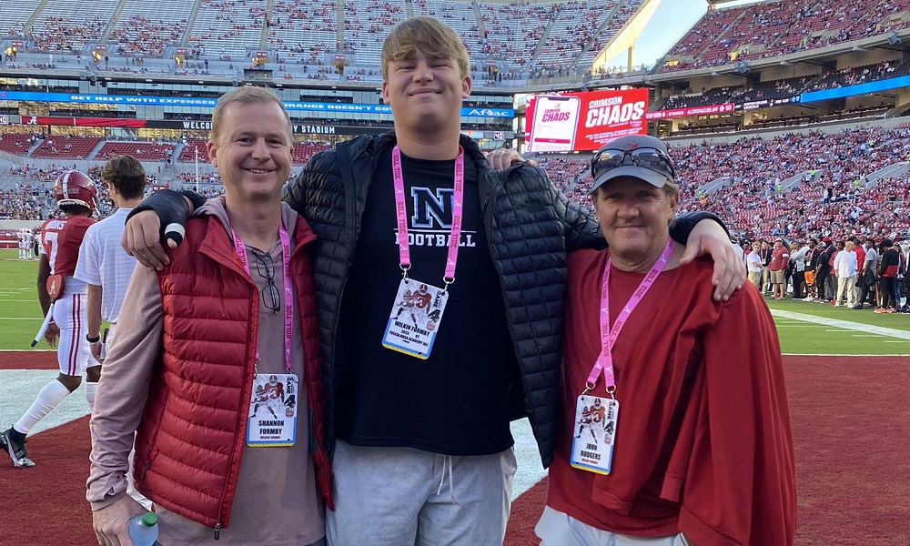 wIKIN FORMBY AT ALABAMA GAME