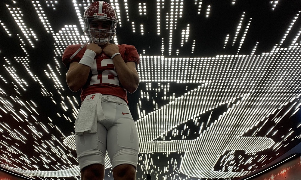 Dylan lonergan during alabama viist