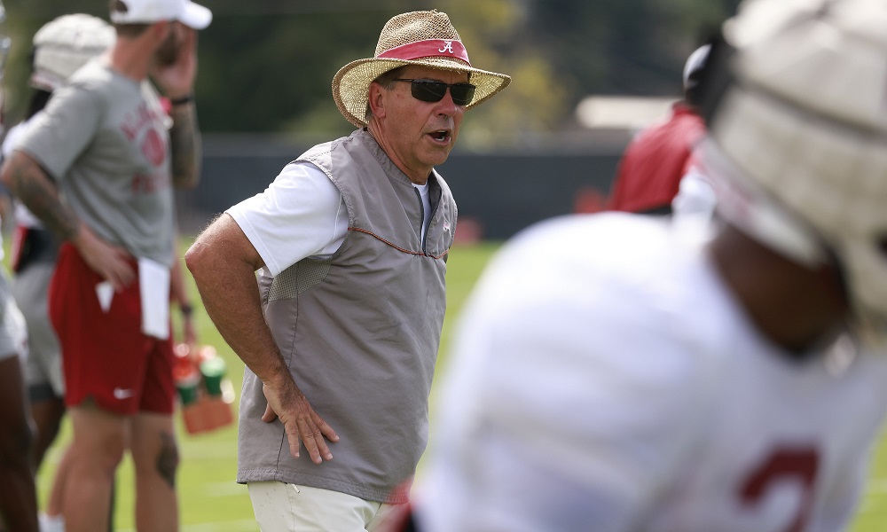 Alabama Head Coach Nick Saban Photo by Rodger Champion