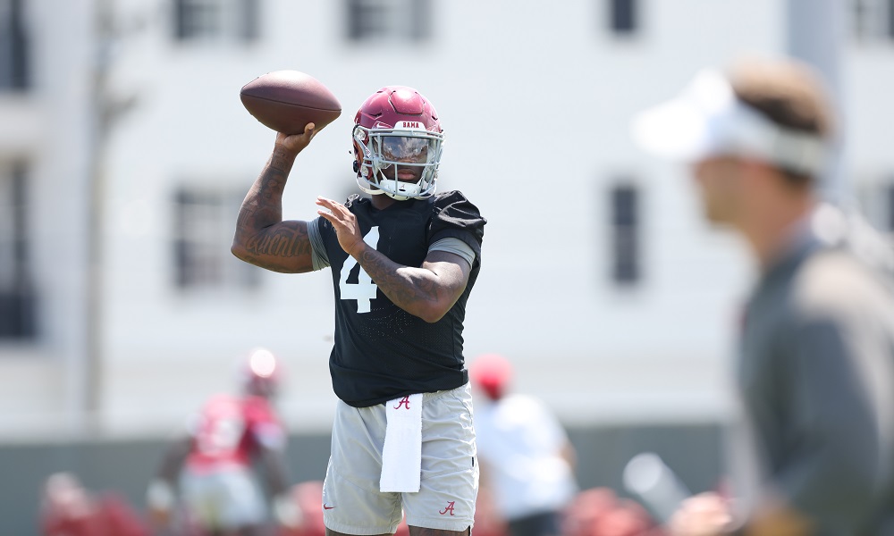 Jalen Milroe's HS coach says he's 'locked in' on Alabama QB battle