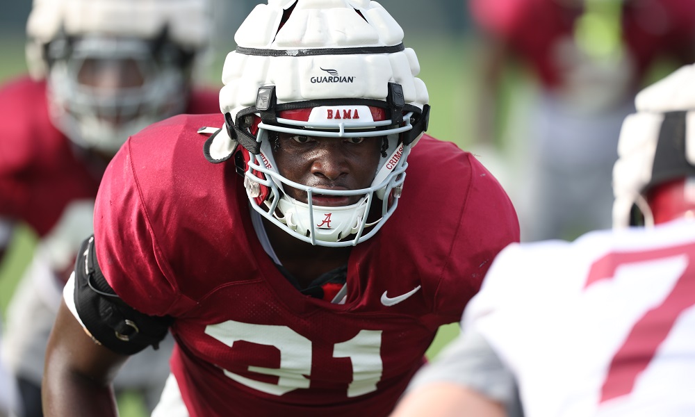9/5/22 MFB Texas Week practice Alabama linebacker Will Anderson Jr. (31) at practice. Photo by Kent Gidley
