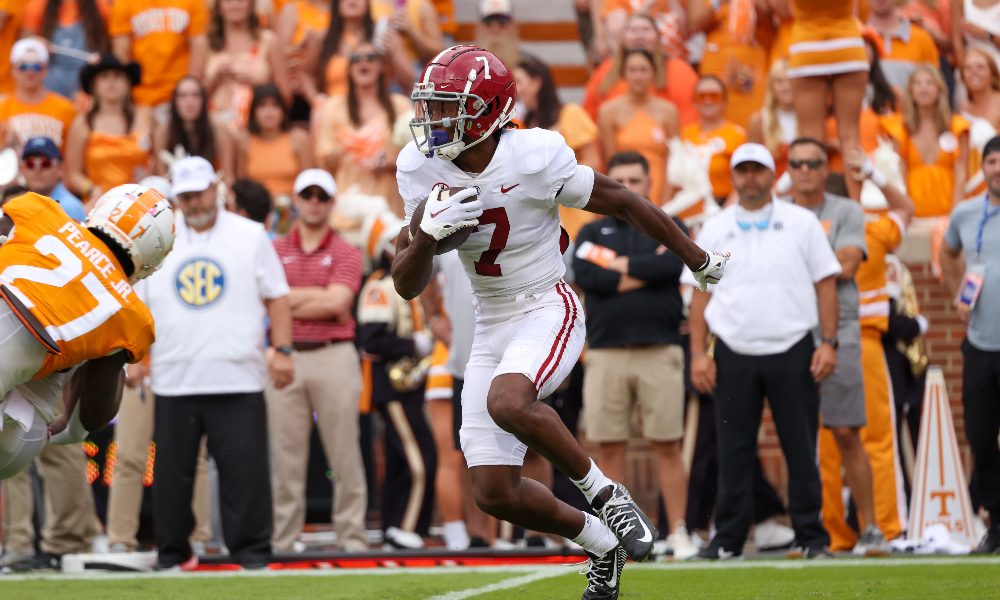 Ja'Corey Brooks runs with the ball vs Tennessee