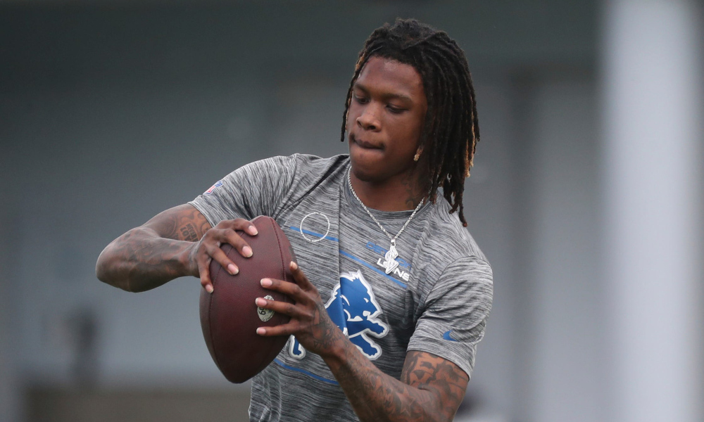 Watch Jameson Williams make toe-tap catch in Lions' OTAs