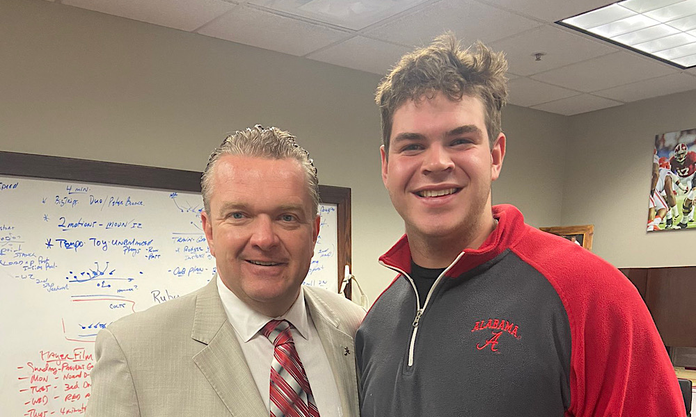 casey poe and eric wolford during alabama visit