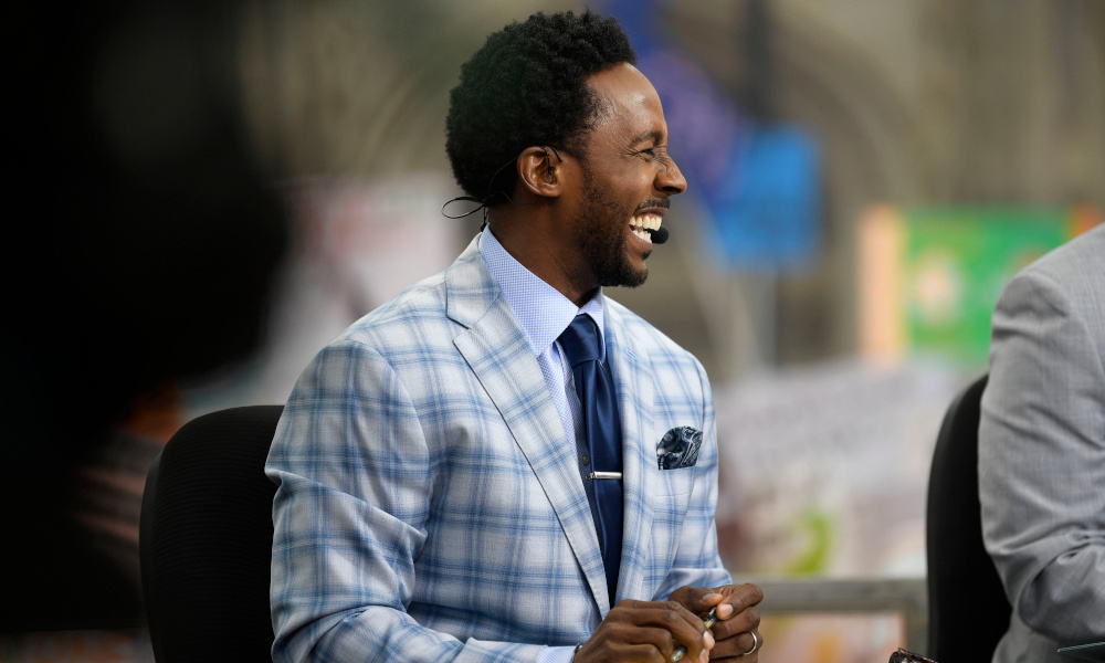 ESPN's Desmond Howard on College Football GameDay set during Tennessee's 2022 matchup against Florida