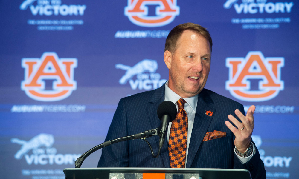 Auburn Tigers new football head coach Hugh Freeze introduced at the press conference as the Tigers new head man for football.