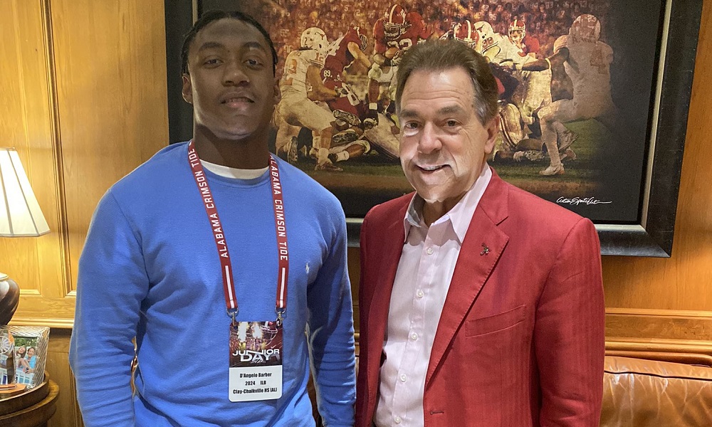 D'aNGELO BARBER WITH NICK SABAN