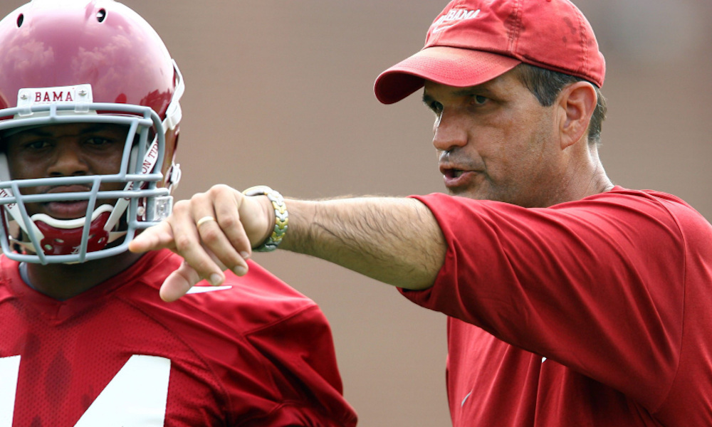 Kevin Steele during his time at Alabama as a defensive assistant.