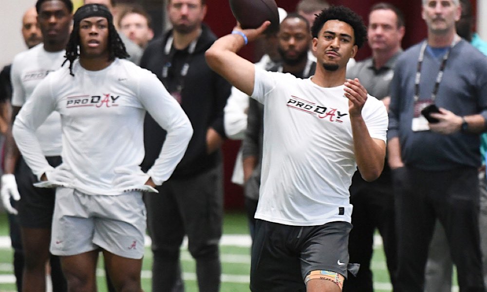 Bryce Young at Alabama Pro Day