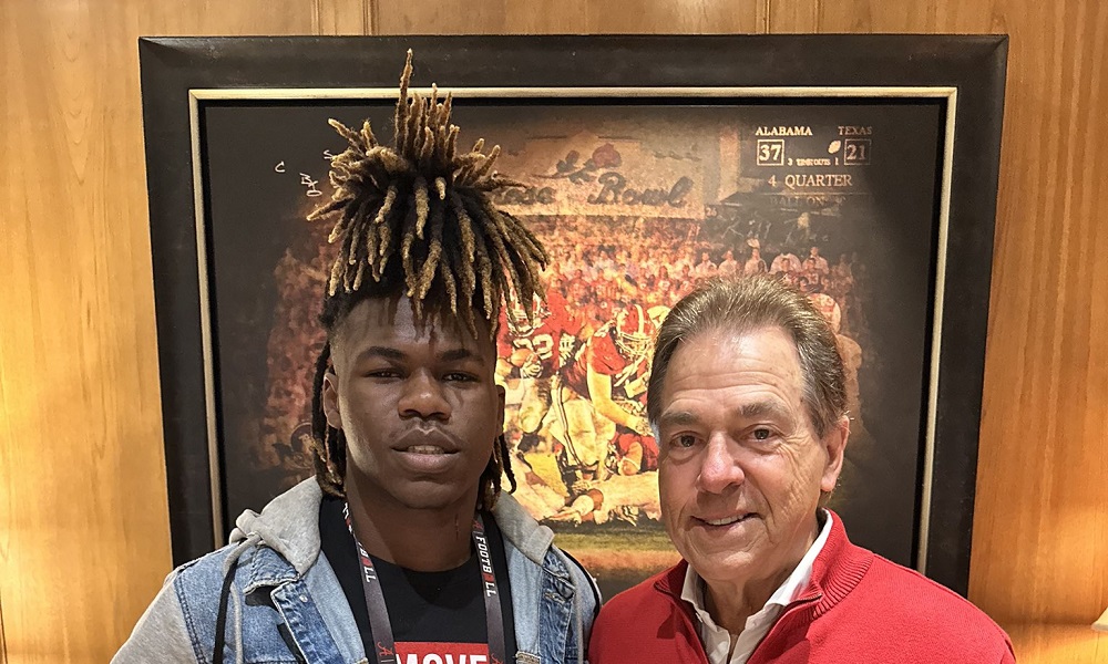 Nick Saban and Ja'Michael Jones