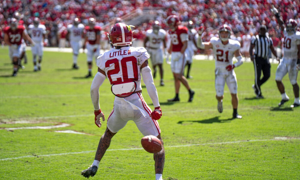 Earl Little picks off Ty Simpson on A-Day