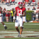Alabama DB Malachi Moore (#13) on the field for 2023 A-Day game