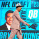 Bryce Young walking up to get his Panthers jersey as No. 1 pick in 2023 NFL Draft.