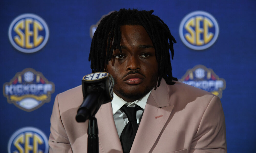 Dallas Turner takes questions at 2023 SEC Media Days