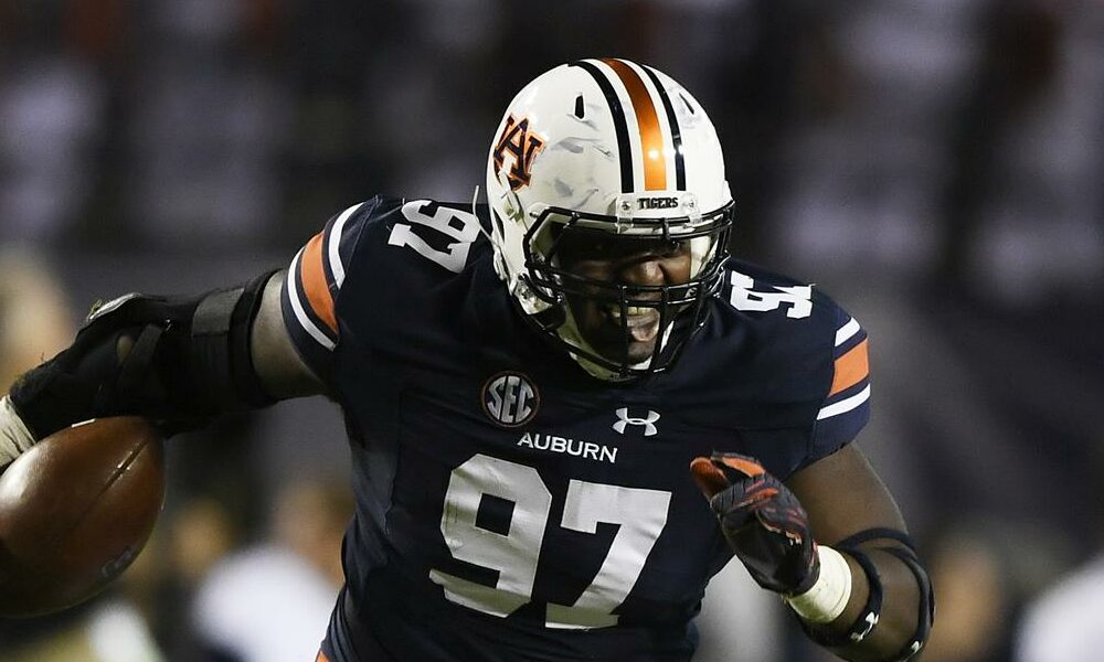 Former Auburn DL Gary Walker (#97) during his time with the Tigers.