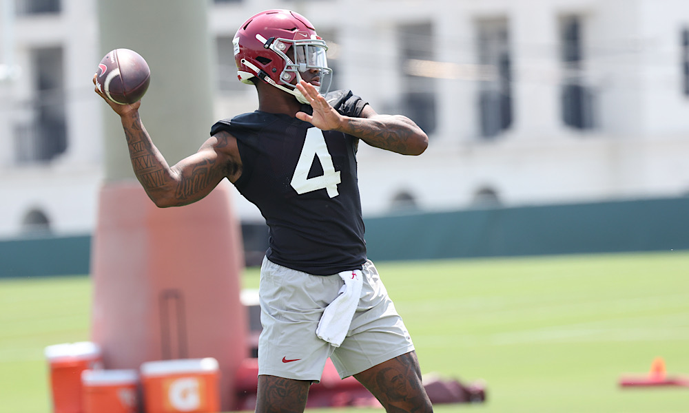 Alabama coach Nick Saban 'BENCHES starting QB Jalen Milroe after