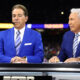 Nick Saban and Lee Corso on the set of College Gameday