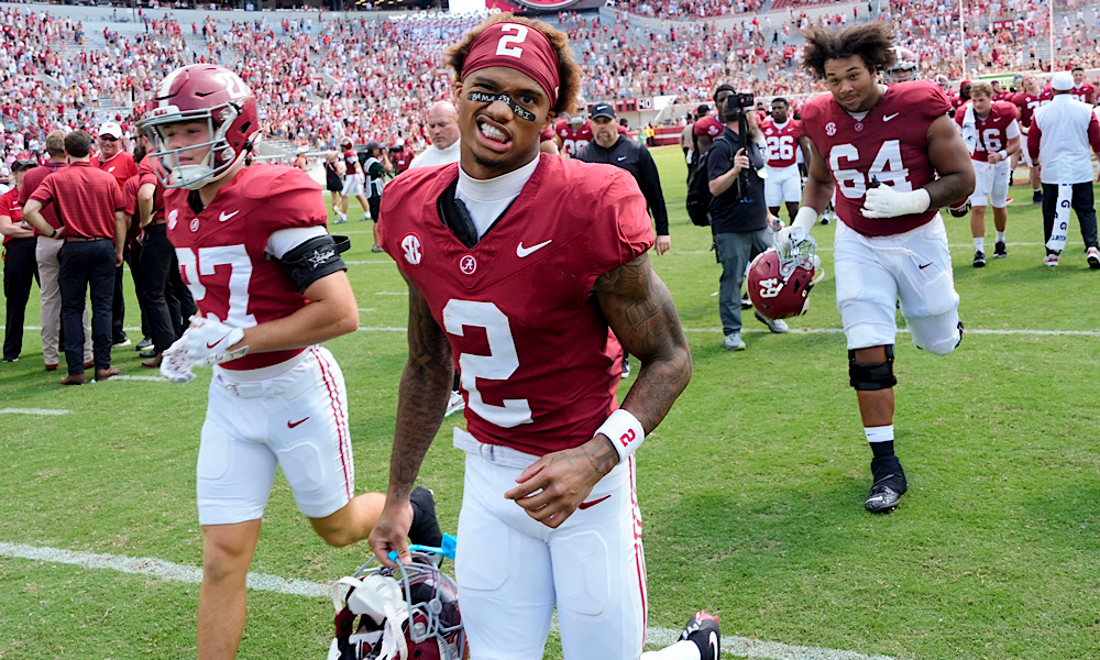 Alabama WR Ryan Coleman-Williams believes new WRs coach Derrick Nix has 'transitioned smoothly' to the Crimson Tide.