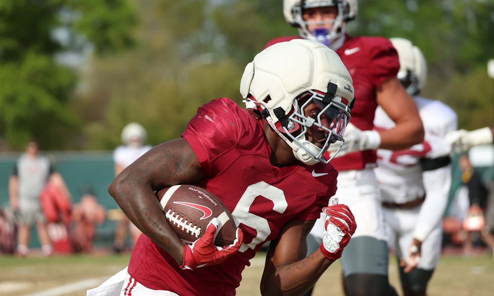 Kevin Riley, a former 4-star, is crafting a case to be Alabama's starting RB in the fall.