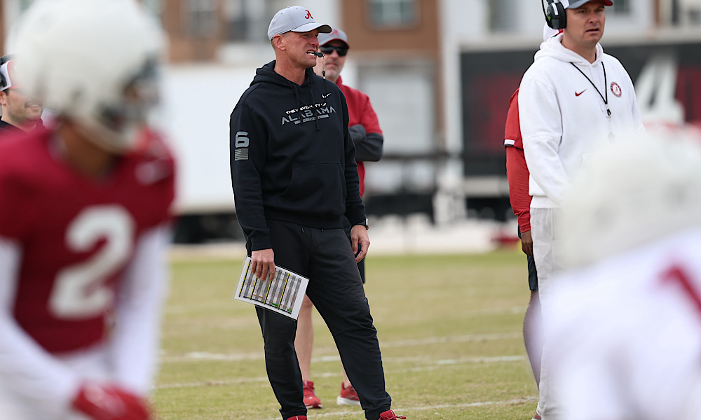 Alabama head coach Kalen DeBoer on his approach to fixing the Crimson Tide's run game.
